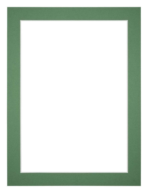 Passe-Partout Photo Frame Size 45x60 cm - Photo Size 40x55 cm - Green Forest