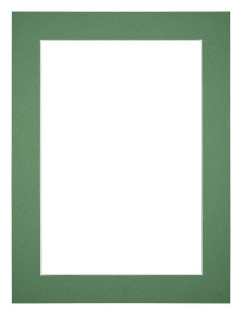 Passe-Partout Photo Frame Size 46x61 cm - Photo Size 40x50 cm - Green Forest