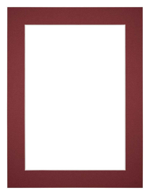 Passe-Partout Photo Frame Size 46x61 cm - Photo Size 40x50 cm - Wine Red
