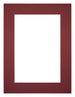 Passe-Partout Photo Frame Size 75x98 cm - Photo Size 60x85 cm - Wine Red