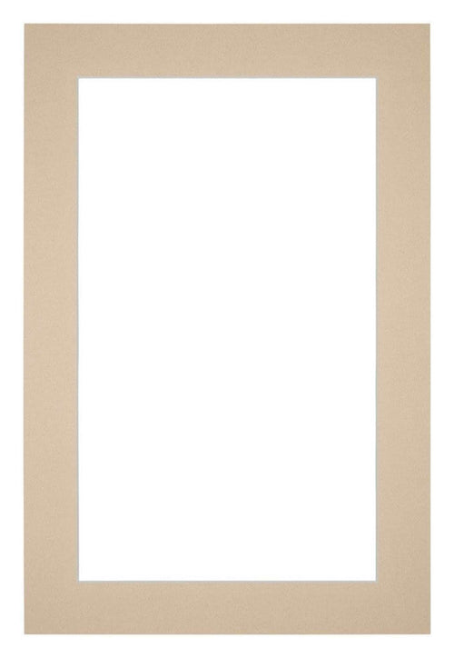 Passe-Partout Photo Frame Size 20x30 cm - Photo Size 15x20 cm - Beige