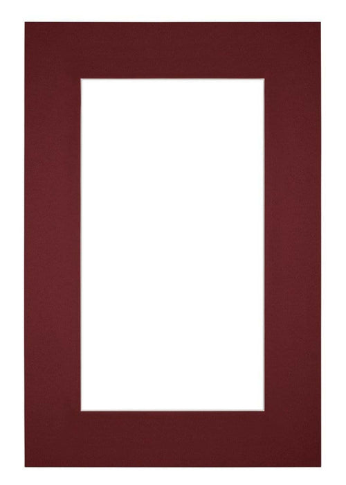Passe-Partout Photo Frame Size 62x93 cm - Photo Size 50x80 cm - Wine Red