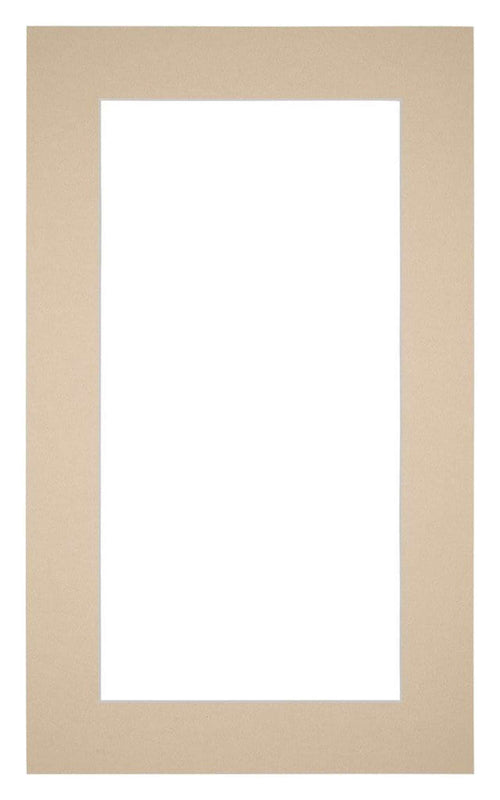 Passe-Partout Photo Frame Size 30x50 cm - Photo Size 20x40 cm - Beige