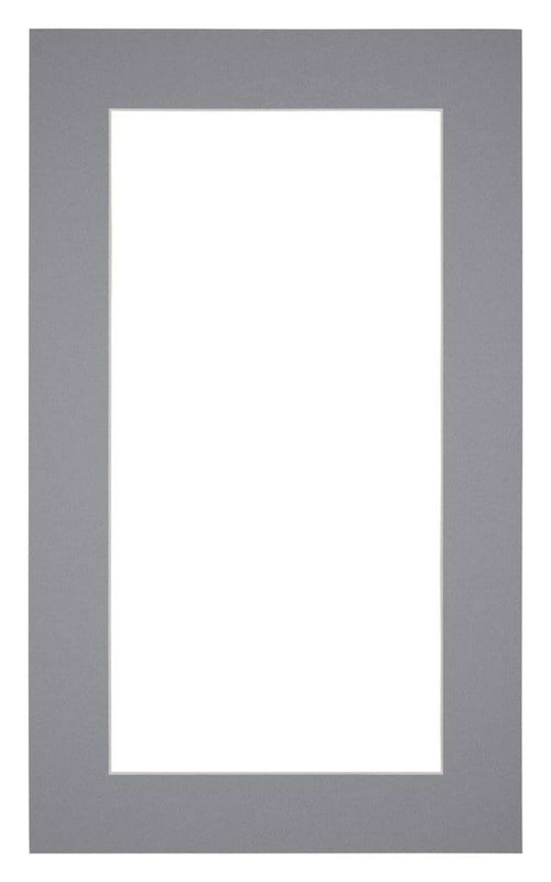Passe-Partout Photo Frame Size 30x50 cm - Photo Size 20x40 cm - Gray