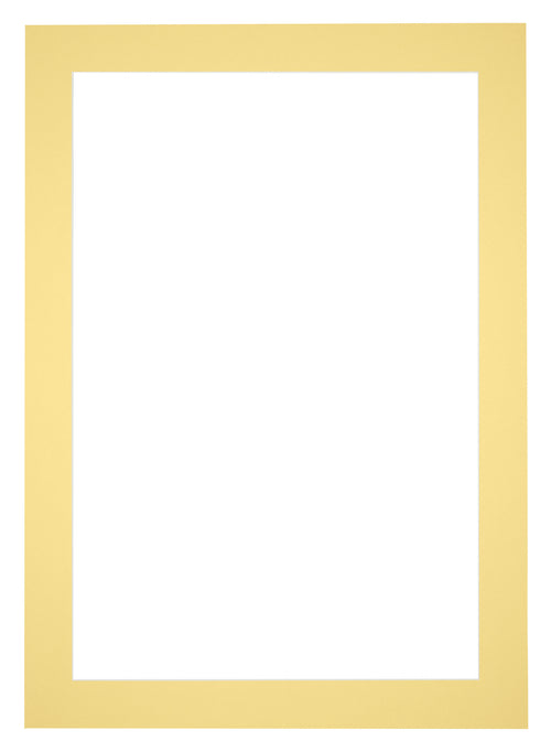 Passe-Partout Photo Frame Size 36x49 cm - Photo Size 25x40 cm - Yellow