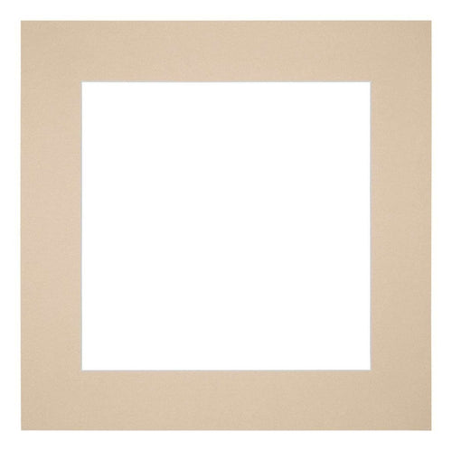 Passe-Partout Photo Frame Size 30x30 cm - Photo Size 15x15 cm - Beige