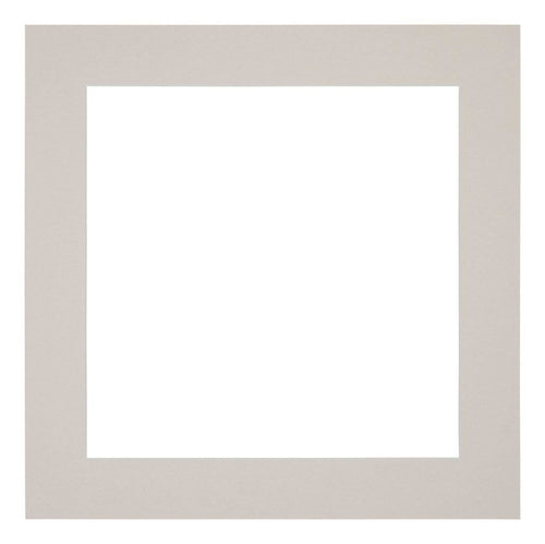 Passe-Partout Photo Frame Size 30x30 cm - Photo Size 20x20 cm - Gray Granite