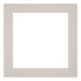 Passe-Partout Photo Frame Size 25x25 cm - Photo Size 15x15 cm - Gray Granite