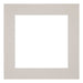 Passe-Partout Photo Frame Size 30x30 cm - Photo Size 15x15 cm - Gray Granite