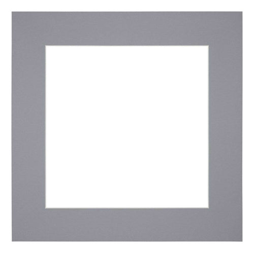 Passe-Partout Photo Frame Size 30x30 cm - Photo Size 15x15 cm - Gray