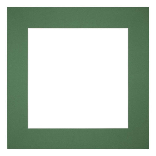 Passe-Partout Photo Frame Size 25x25 cm - Photo Size 13x13 cm - Green Forest