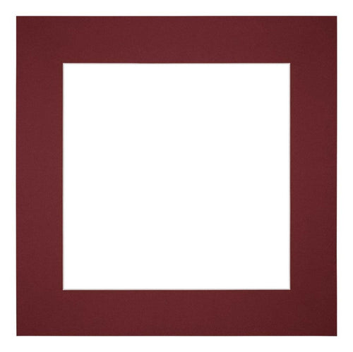 Passe-Partout Photo Frame Size 70x70 cm - Photo Size 55x55 cm - Wine Red