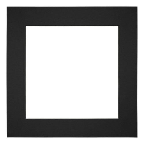 Passe-Partout Photo Frame Size 25x25 cm - Photo Size 13x13 cm - Black