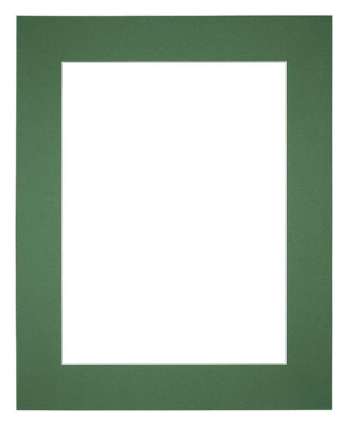 Passe-Partout Photo Frame Size 25x30 cm - Photo Size 13x18 cm - Green Forest