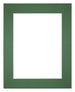 Passe-Partout Photo Frame Size 25x30 cm - Photo Size 13x18 cm - Green Forest