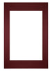 Passe-Partout Photo Frame Size 40x60 cm - Photo Size 30x45 cm - Wine Red