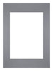 Passe-Partout Photo Frame Size 42x59,4 cm A2 - Photo Size 29,7x42 cm - Gray