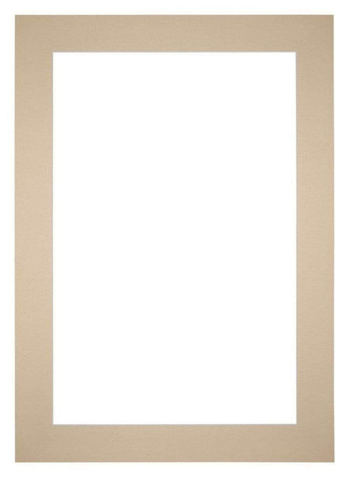 Passe-Partout Photo Frame Size 36x49 cm - Photo Size 20x30 cm - Beige
