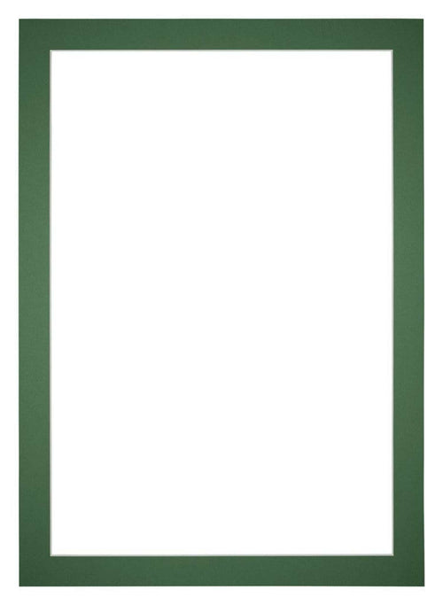 Passe-Partout Photo Frame Size 32x45 cm - Photo Size 20x40 cm - Green Forest