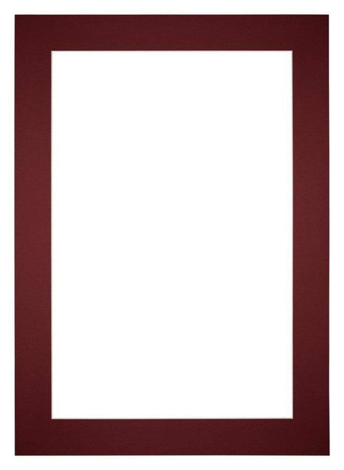 Passe-Partout Photo Frame Size 36x49 cm - Photo Size 20x30 cm - Wine Red
