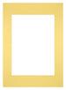 Passe-Partout Photo Frame Size 59,4x84 cm A1 - Photo Size 42x59,4 cm - Yellow