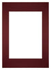 Passe-Partout Photo Frame Size 59,4x84 cm A1 - Photo Size 42x59,4 cm - Wine Red