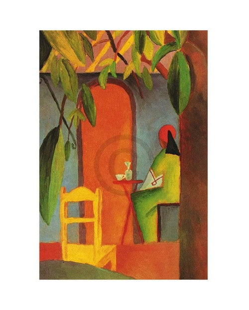 August Macke Türkisches Cafe II Art Print 24x30cm | Yourdecoration.co.uk