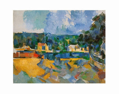 Paul Cézanne Uferlandschaft Art Print 71x56cm | Yourdecoration.co.uk