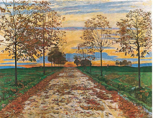 Ferdinand Hodler Herbstabend 1892 Art Print 60x48cm | Yourdecoration.co.uk