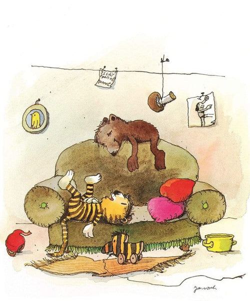 Janosch Mittagsruhe Art Print 48x58cm | Yourdecoration.co.uk