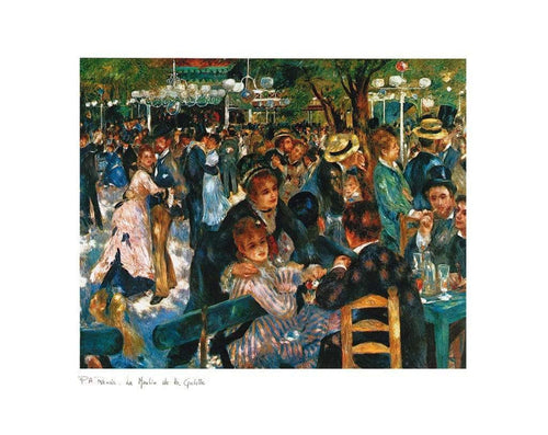 Auguste Renoir Le Moulin de la Galette Art Print 70x50cm | Yourdecoration.co.uk