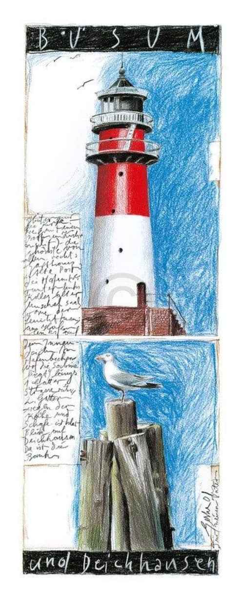 Sabine Gerke Büsum Art Print 25x60cm | Yourdecoration.co.uk