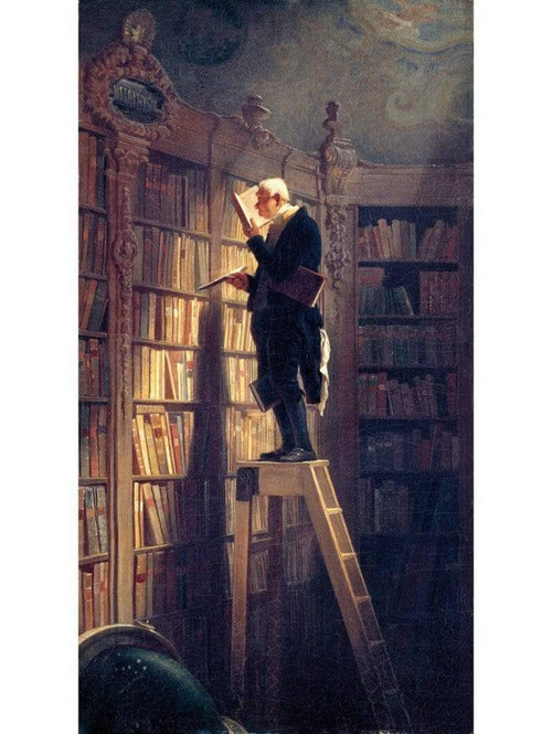 Carl Spitzweg Der Bücherwurm Art Print 60x80cm | Yourdecoration.co.uk