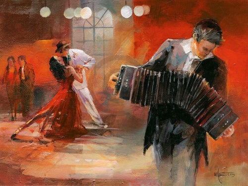 Willem Haenraets Bandoneon Art Print 80x60cm | Yourdecoration.co.uk