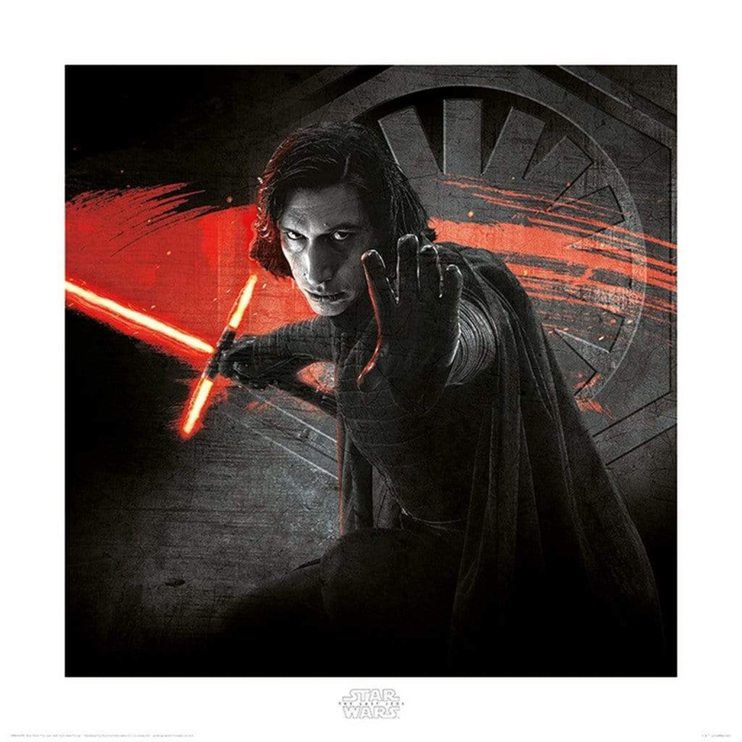 Poster Star Wars The Last Jedi Kylo Ren Force 40x40cm