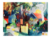 Art Print August Macke Landschaft 60x80cm AM 46 | Yourdecoration.co.uk