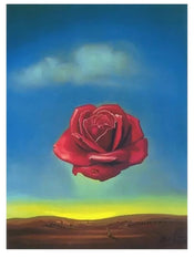 Art Print Salvador Dali Rose Meditative 60x80cm SD 883 | Yourdecoration.co.uk