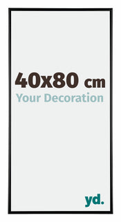 Austin Aluminium Photo Frame 40x80cm Black High Gloss Front Size | Yourdecoration.co.uk