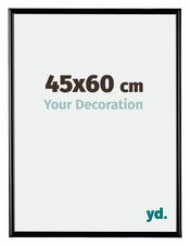 Bordeaux Plastic Photo Frame 45x60cm Black High Gloss Front Size | Yourdecoration.co.uk