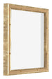 Lyon MDF Canvas Floater Frame 1 1 Gold Antique Back Oblique | Yourdecoration.co.uk