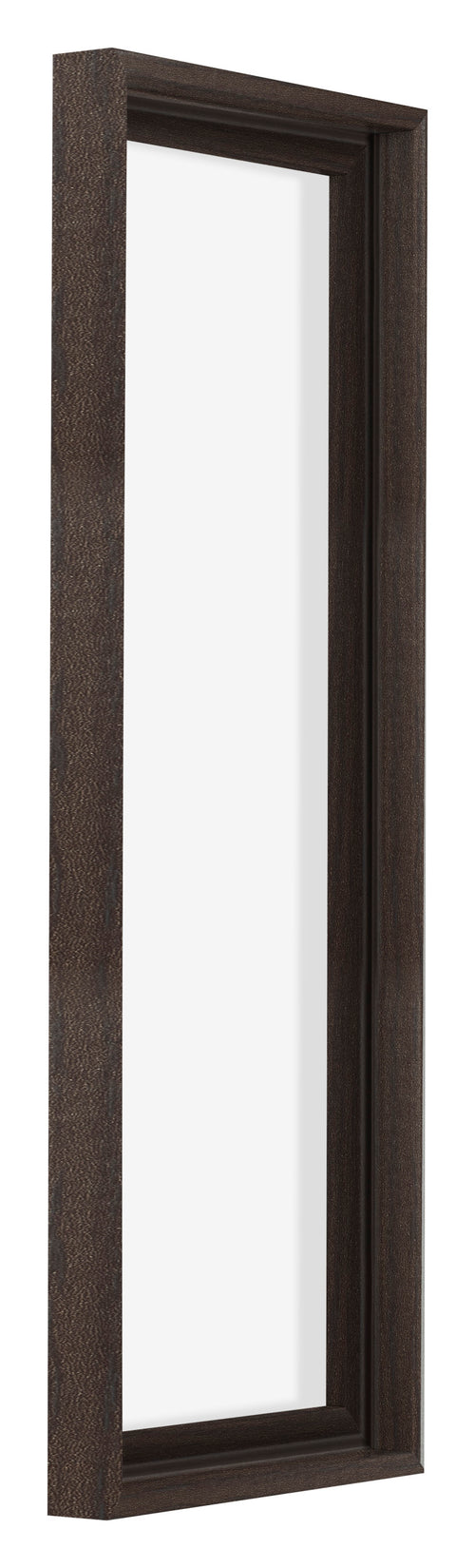Lyon MDF Canvas Floater Frame 1 3 Oak Dark Front Oblique | Yourdecoration.co.uk