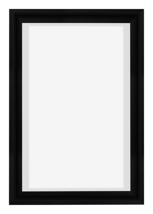 Lyon MDF Canvas Floater Frame 2 3 Black Matte Front | Yourdecoration.co.uk