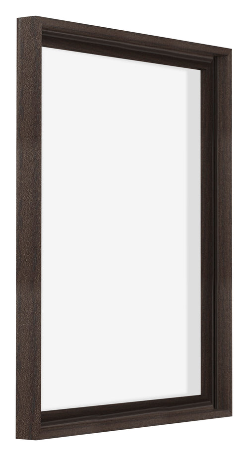 Lyon MDF Canvas Floater Frame 4 5 Oak Dark Front Oblique | Yourdecoration.co.uk