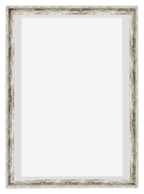 Lyon MDF Canvas Floater Frame 5 7 White Vintage Front | Yourdecoration.co.uk