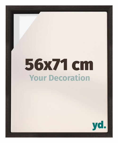 Lyon MDF Canvas Floater Frame 56x71cm Oak Dark Front Size | Yourdecoration.co.uk