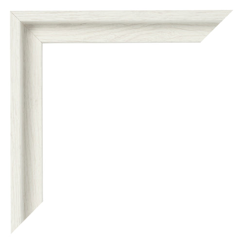Lyon MDF Canvas Floater Frame White Wash Corner | Yourdecoration.co.uk