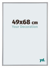Annecy Plastic Photo Frame 49x68cm Silver Front Size | Yourdecoration.co.uk