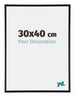 Austin Aluminium Photo Frame 30x40cm Black High Gloss Front Size | Yourdecoration.co.uk