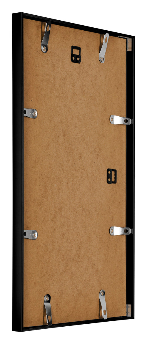 Austin Aluminium Photo Frame 30x50cm Black High Gloss Back Oblique | Yourdecoration.co.uk