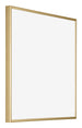 Austin Aluminium Photo Frame 40x40cm Gold High Gloss Front Oblique | Yourdecoration.co.uk